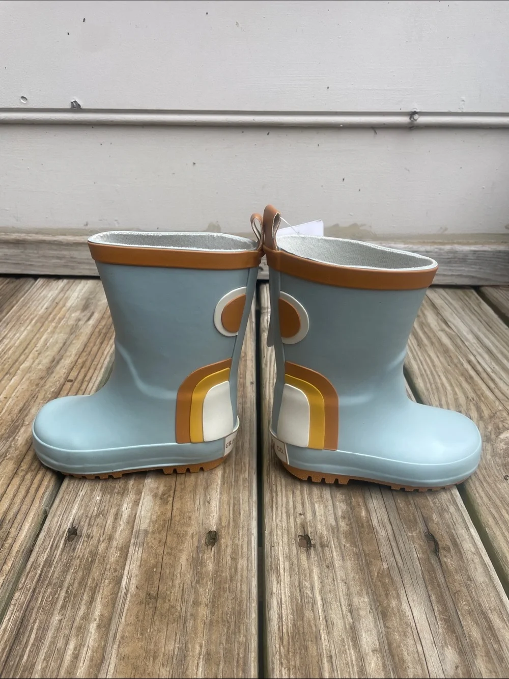 NWT Grech & Co. Light Blue Rainbow Rain various sizes